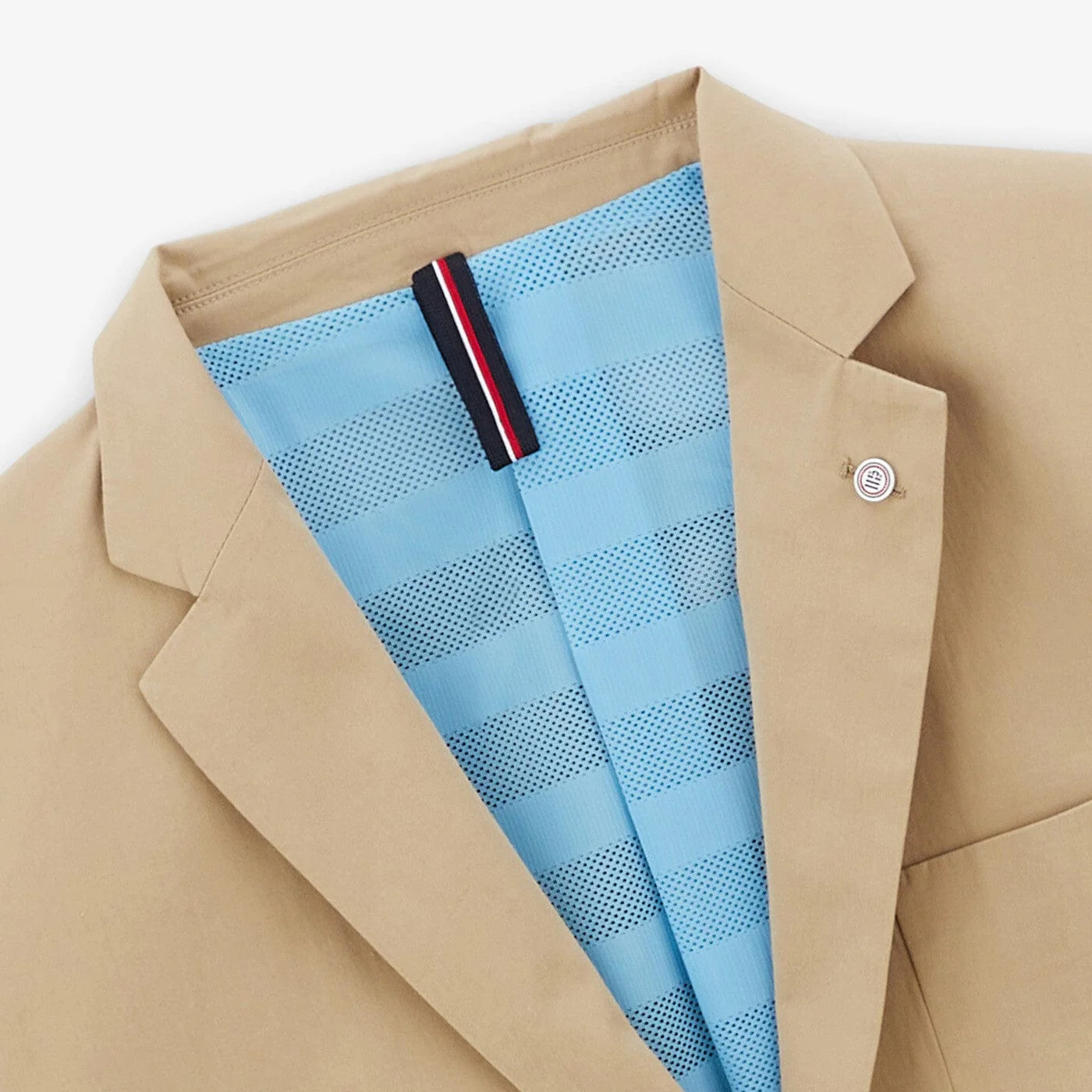 Veste blazer Simon beige mastic en coton - Image 4